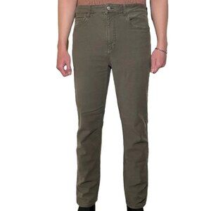 Flag & Anthem Olive Stretch 5-pocket Straight Knit Jeans